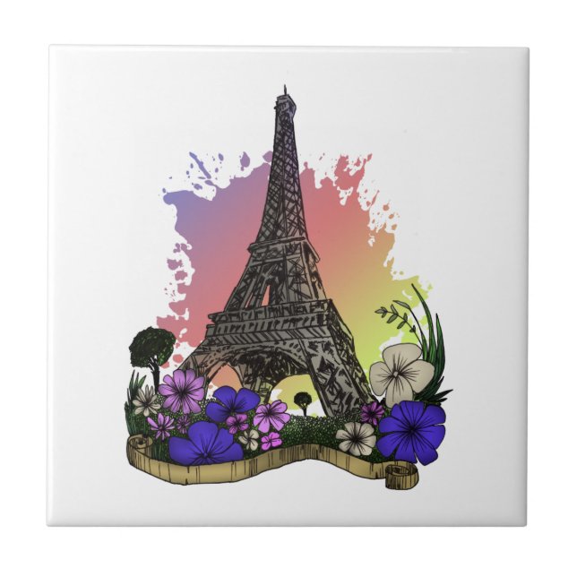Eiffel Tower Tile (Front)