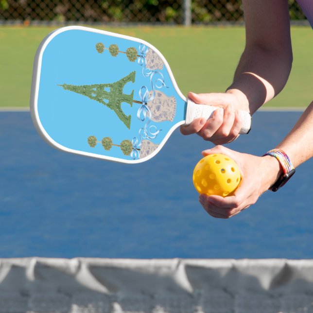 Eiffel Tower Topiary  Ginger Jars art  Pickleball Paddle (Insitu)