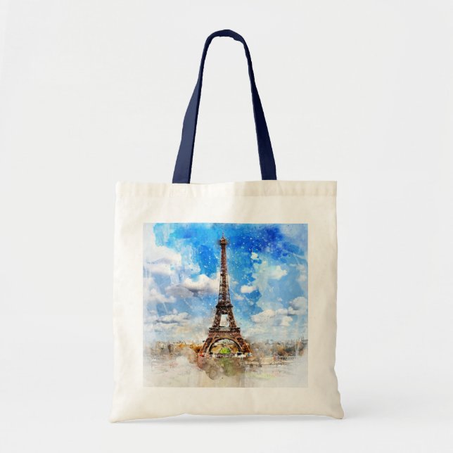 Eiffel Tower Tote Bag (Front)