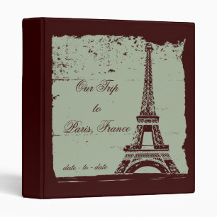 Eiffel Tower Travel Photo Binder