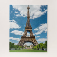 Eiffel Tower View from Champ de Mars Public Park