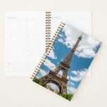 Eiffel Tower View from Champ de Mars Public Park Planner<br><div class="desc">Paris France Eiffel Tower seen from Champ de Mars park with green lawn and visitors under sunny sky</div>