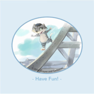 Eiffel Tower Vinyl Sticker - Fun (Various Sizes)