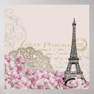 Eiffel Tower Wedding Destination Paris Europe Poster