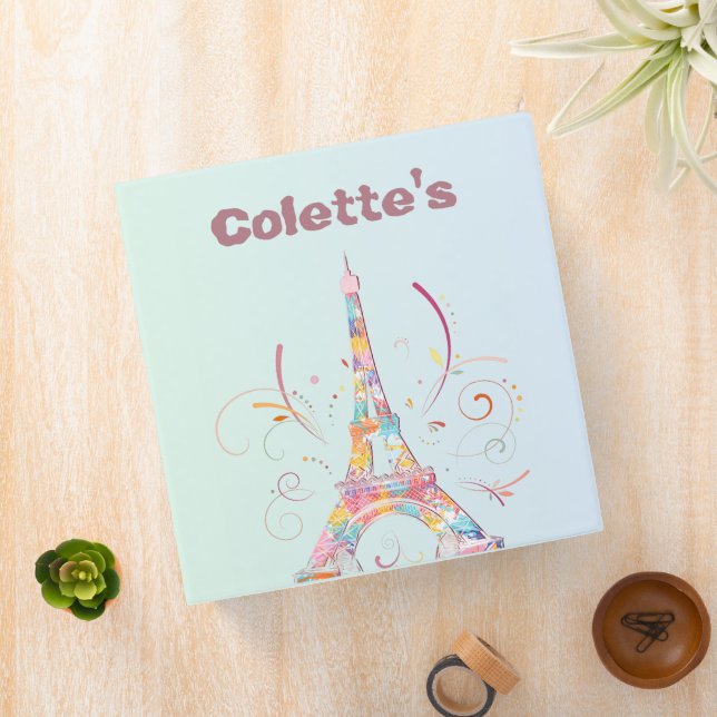 Eiffel Tower Wedding Recipe Binder (In Situ)