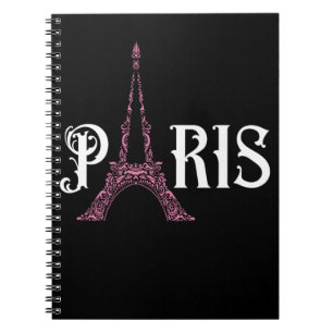 Eiffel Tower Women Love Paris France Notebook