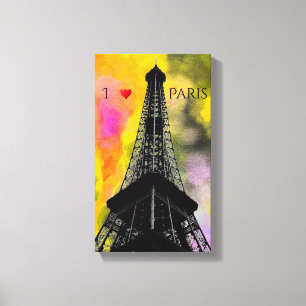 Eiffel Tower Wrapped Canvas