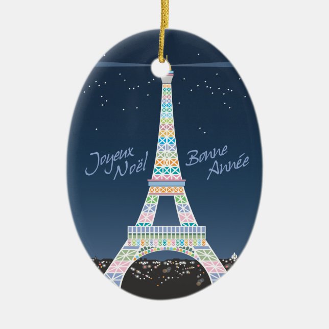 Eiffel Tower Xmas ornament (Front)