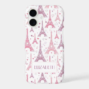Eiffel Towers and hearts personalized