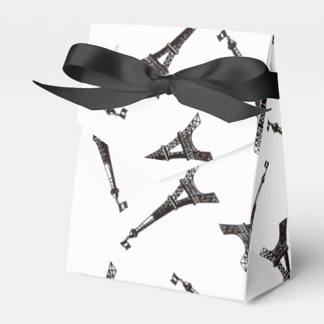 Eiffel Towers Favor Box (Front Side)
