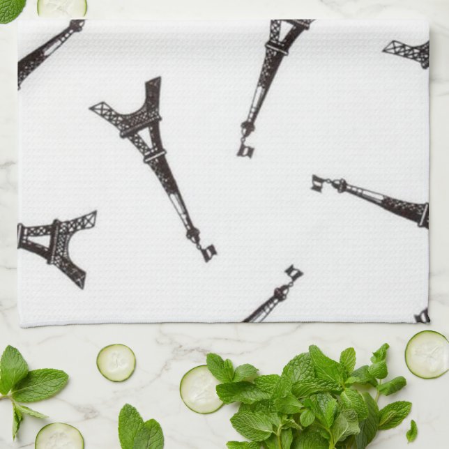 Eiffel Towers Kitchen Towel (Folded)