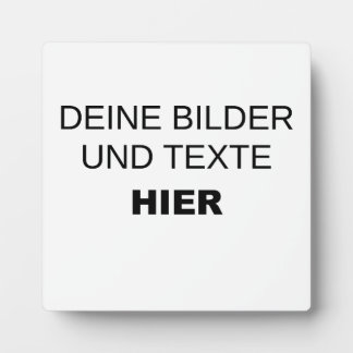 Eigene Fotoplatte gestalten Plaque