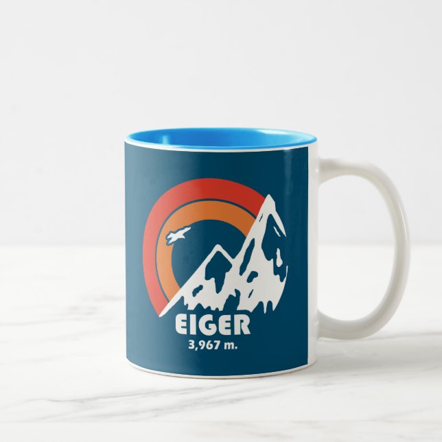 Eiger Sun Eagle Two-Tone Coffee Mug (Right)