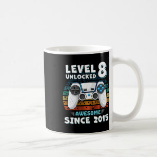Eight 8yr Bday Son Boy Funny Gamer 8th 8 Year Old  Coffee Mug