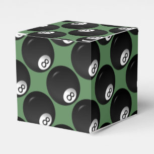 Eight Ball Billiard Theme Favor Box