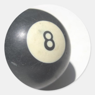 Eight Ball Classic Round Sticker
