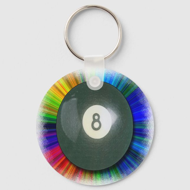 Eight Ball Keychain (Front)