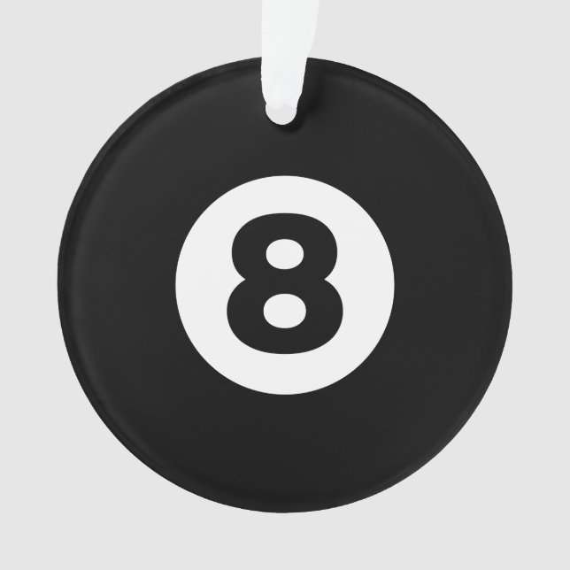 Eight Ball Ornament (Front)