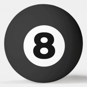 Eight Ball Ping Pong Ball