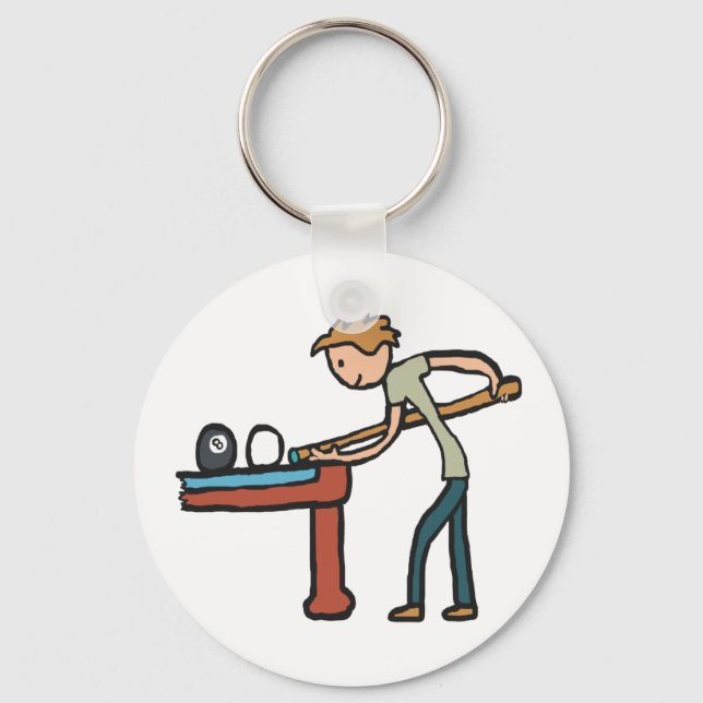 Eight Ball Pool Keychain (Front)
