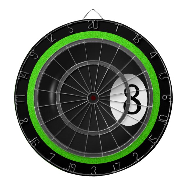 Eight Ball Regulation Dart Board (Front)