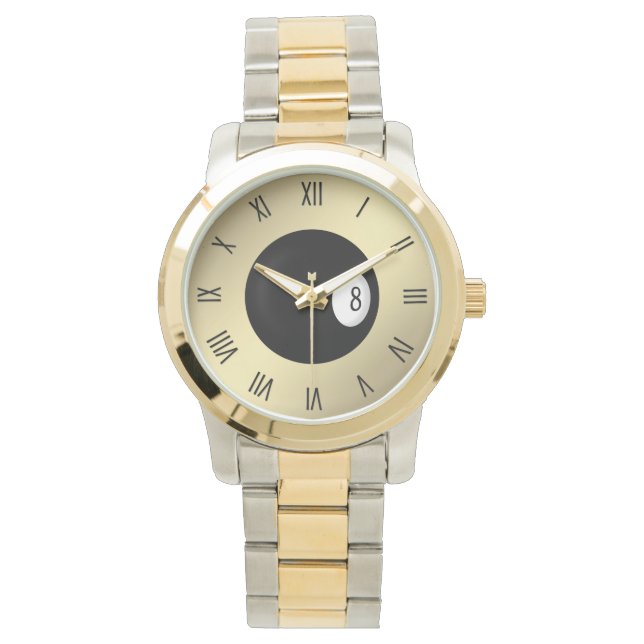Eight Ball Roman Numerals Watch (Front)