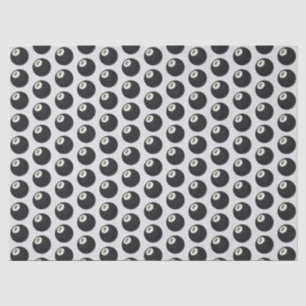 Eight Ball Y2K Snooker Black and White Tissue Paper