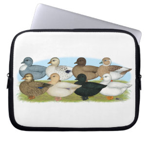 Eight Call Ducks Laptop Sleeve
