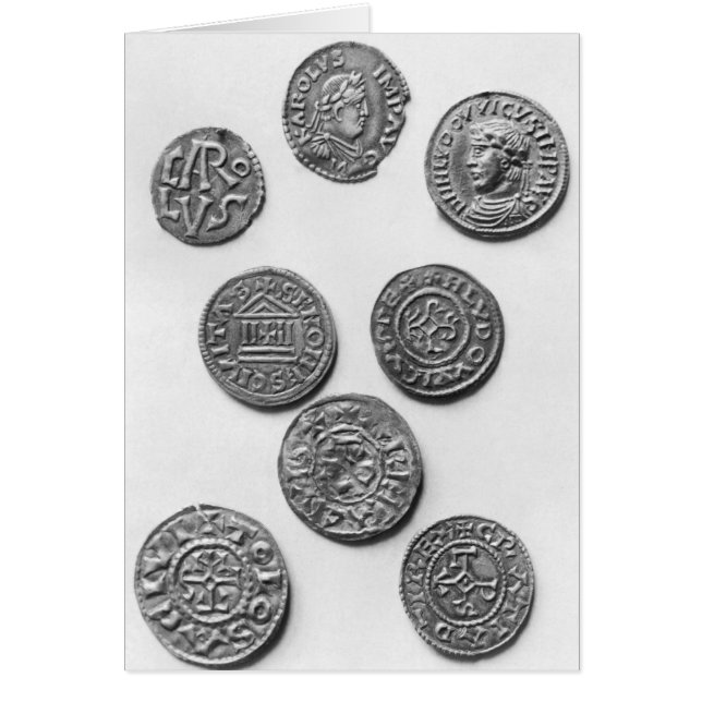 Eight Carolingian coins (Front)