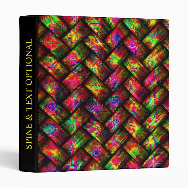 Eight Colour Weave Image Options Binders (Front/Spine)