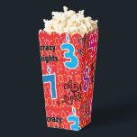 Eight Crazy Nights Favor Box<br><div class="desc">Hanukkah Eight Crazy Nights, favour boxes for guests. Fill them with popcorn or a treat! Add text anywhere on box using your favourite font colour, style, and size! Enjoy! Style: Popcorn Favour Box 3.75" x 3.5" x 7.5" Favour boxes are as unique as your guests. Perfect for weddings, birthdays, corporate...</div>