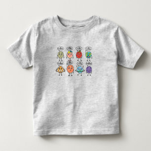 Eight Cute Planets Toddler T-shirt