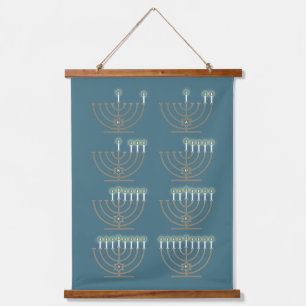 Eight Hanukkah Nights Hanging Tapestry