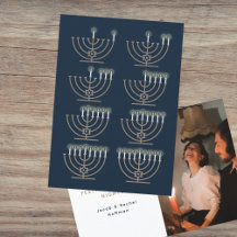 Eight Hanukkah Nights Photo Holiday Card