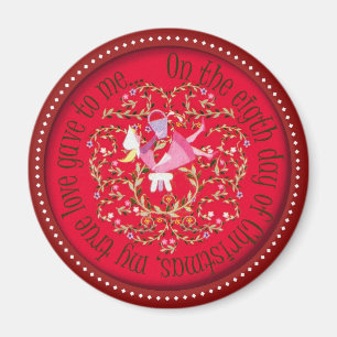 Eight maids amiling magnet