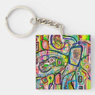 Eight Martinis Keychain