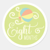 Eight Months Stickers