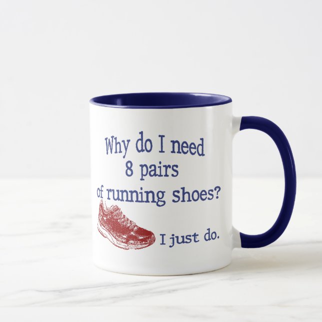 Eight Pairs Running Shoes Mug (Right)