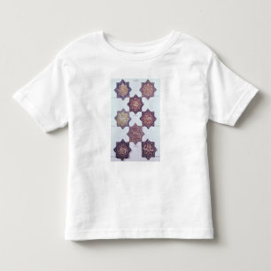 Eight tiles decorated with animals toddler t-shirt