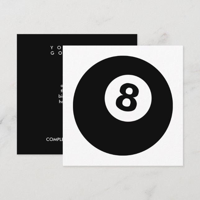 eightball invitation (Front/Back)