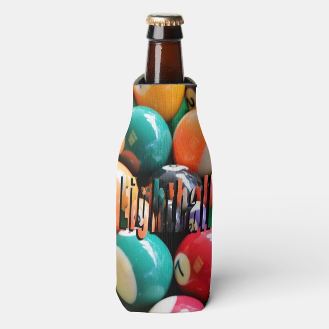 Eightballs, And Eightball Logo Stubby  Holder Bottle Cooler (Bottle Front)