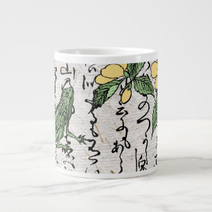 Eighteenth Century Japanese Botanical Frog Toad Large Coffee Mug