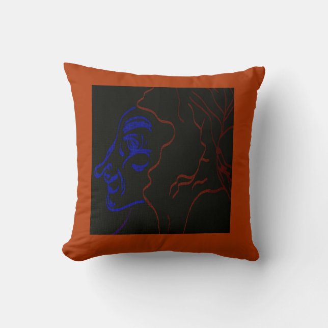 Eighteenth Century Red-haired Baron Throw Pillow (Front)