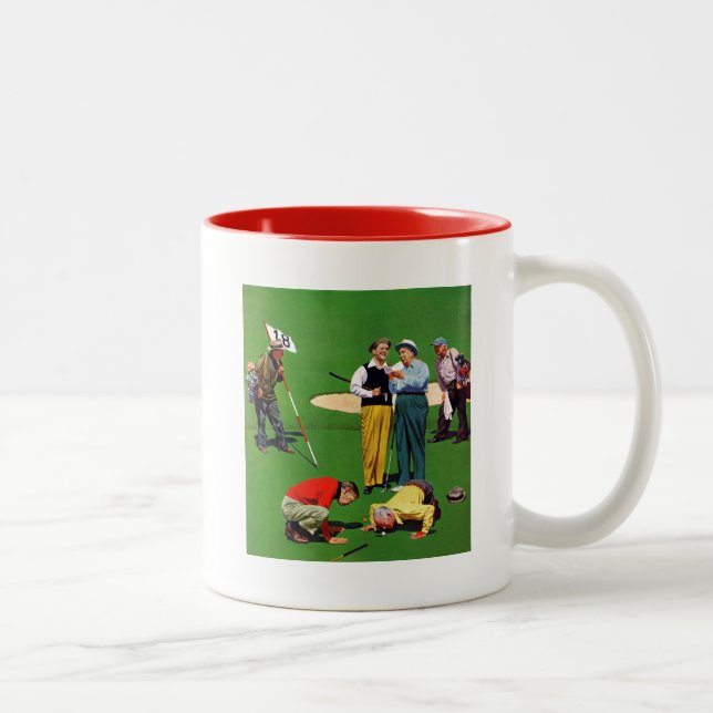 Eighteenth Hole Two-Tone Coffee Mug (Right)