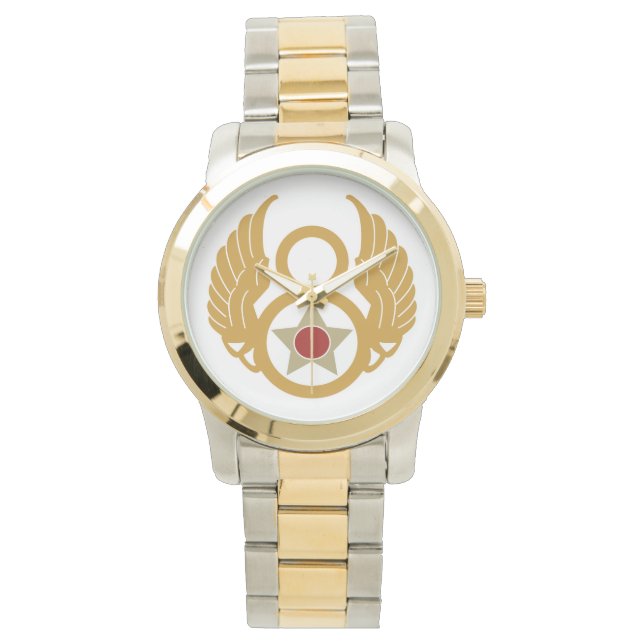 Eighth Air Force Oversized Two-Tone Bracelet Watch (Front)