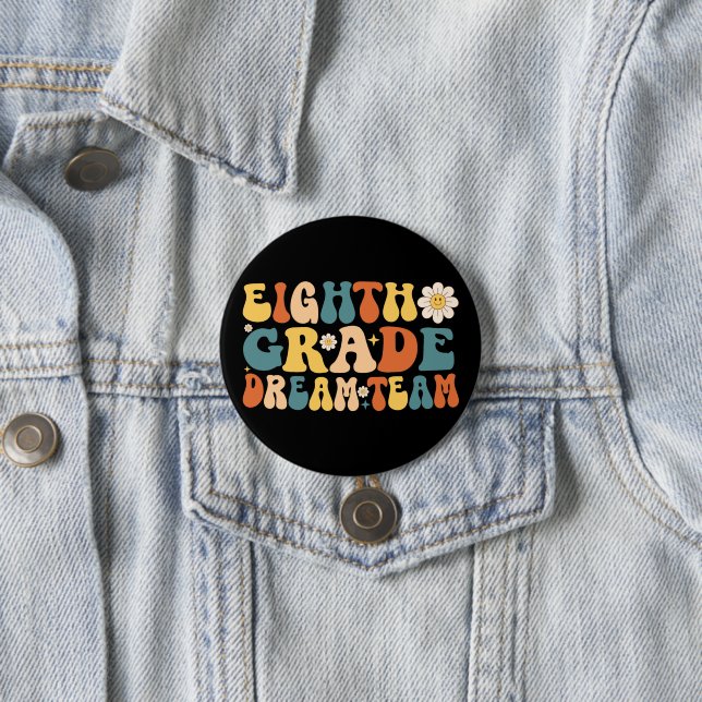 Eighth Grade Dream Team 3 Inch Round Button (In Situ)