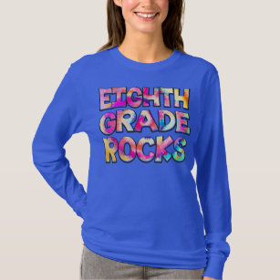 Eighth Grade Rocks Tie Dye Team 8th Grade Teacher T-Shirt