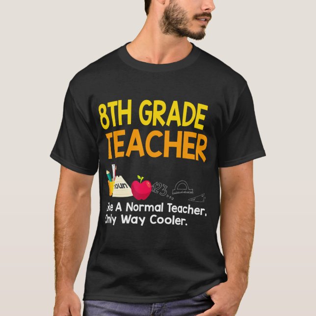 Eighth Grade Teacher 8th Grade Definition Back To  T-Shirt (Front)