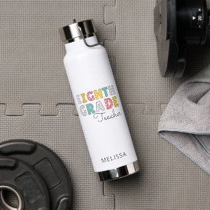 Eighth Grade Teacher Back to School Water Bottle