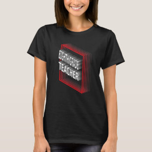 Eighth Grade Teacher Job Title Appreciation Retro T-Shirt